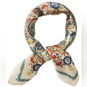 Mulberry Silk Scarfs Women Small Square Breathable Lightweight Scarf (New)